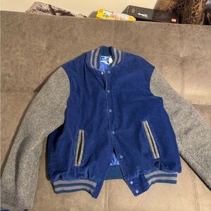 Champion Men's Navy Corduroy Bomber Jacket